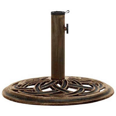 vidaXL Umbrella Base Bronze 17.3"x17.3"x12.2" Cast Iron