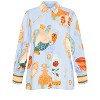 Women's Plus Size Refined Beauty Shirt - baby blue | CITY CHIC - 4 of 4