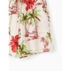 PATPAT Family Matching Sets Tropical Floral Button Up Beach Shirt and Shorts with Drawstring and Pockets - 4 of 4