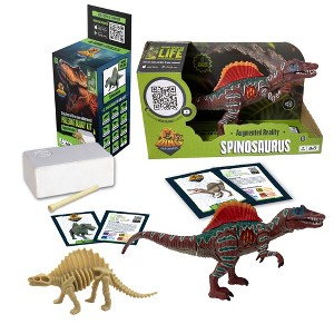 Dino Explorers: AR Dinosaur XL & Brick Combo - 10" Spinosaurus Sound Figure - 1 of 4