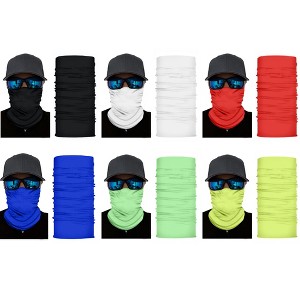 6 Pack Neck Gaiters Versatile for Outdoor Sports Work or Travel - 1 of 4