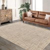 Coolmee Machine Washable Area Rug for Living Room Non-Slip Modern Abstract Accent Throw Floor Carpet for Bedroom Dining Room - 2 of 4