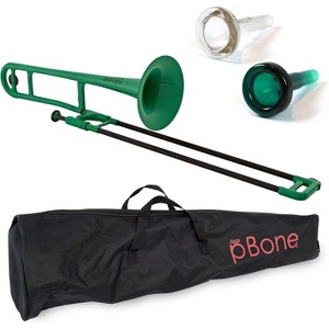 pInstrument Plastic pBone Trombone with Mouthpieces & Bag – Lightweight, Durable ABS Build, Ergonomic Grip & Authentic Bb Sound – Ideal for Beginners - 1 of 4
