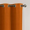 Kate Aurora Set of 2 Thermal Room Darkening Grommet Top Curtains For Small Windows - 63 in. Long - Orange Spice - 3 of 3