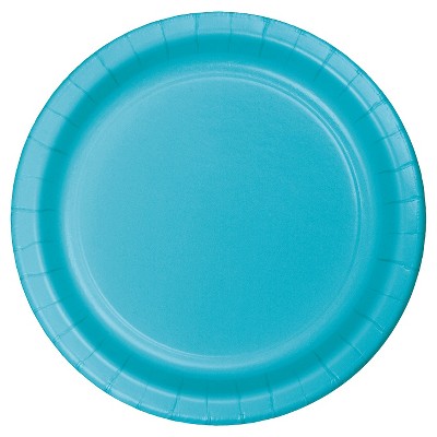  Bermuda Blue 9" Paper Plates - 24ct 