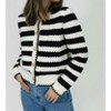 Women's Striped Cardigan - PAPERMOON - 2 of 4
