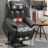 CLIHOME Dual Motor Infinite Position Electric Medium Size Power Lift Recliner Chair with 8-Point Vibration Massage and Lumbar Heating - 3 of 4