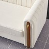NicBex 84.25 Inch Velvet 2-Seat Sofa with Metal Legs for Living Room,Apartment,Bedroom - 4 of 4