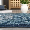 Vintage Rug Light Grey Oriental Floral Door Mat Medallion Small Carpet Traditional Accent for Entrance Living Room Kitchen - 4 of 4