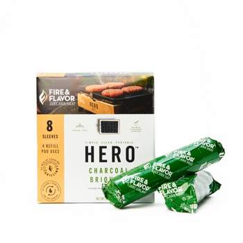 Fire & Flavor Hero 8pk Charcoal Refill