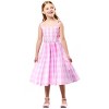 Rubies Barbie Movie Perfect Day Girls Pink Gingham Dress Costume - 4 of 4