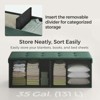 Storage Ottoman Bench, 15 x 43 x 15 Inches, End of Bed Bench, Storage Chest, for Living Room, Bedroom, Entryway - 3 of 4