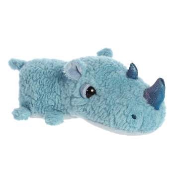 Aurora Medium Rickie Rhino Schnozzles Playful Stuffed Animal Blue 11"