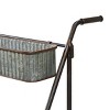 Large Outdoor Novelty Metal Rack Planter with Wheels and Handles - Olivia & May: Weather-Resistant, Freestanding - 3 of 4