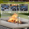 Buenhomino 41inch Rectangular Propane Fire Pit with 50,000 BTU Output, Fire Pit Table for Outside Patio with volcanic Stones and Wind Guard - 2 of 4