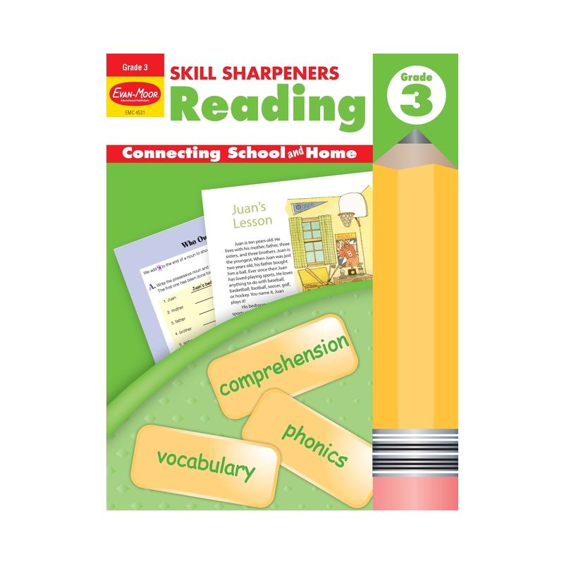 Skill Sharpeners: Reading, Grade 3 Workbook - by  Evan-Moor Educational Publishers (Paperback), 1 of 2