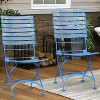 Sunnydaze Indoor/Outdoor Patio or Dining Cafe Couleur Chestnut Wooden Folding Bistro Chair - 4 of 4