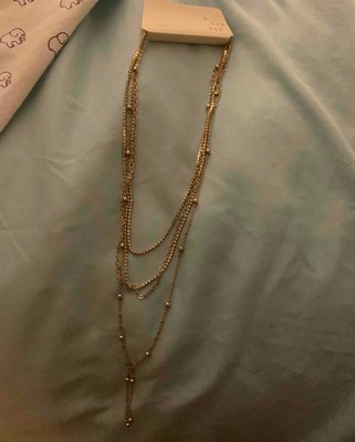 Ball Chain Multi-Strand Necklace - A New Day™ Gold