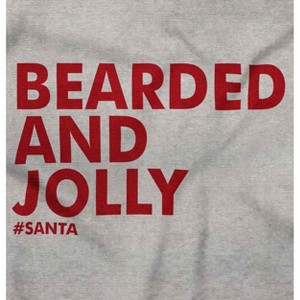 Xmas Bearded and Jolly Hashtag Santa Men's Crewneck Sweatshirt Brisco Brands - 1 of 4