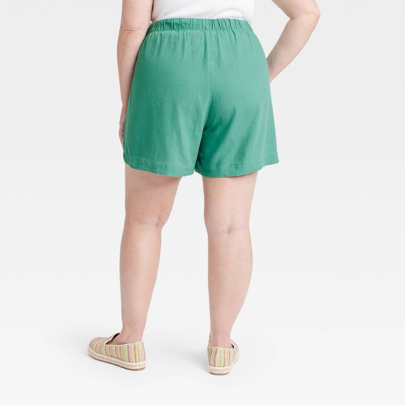 Women's Adaptive High-Rise Linen Easy Pull-On Shorts - Universal Thread™, 3 of 11
