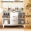 Coucheta 47.2 Inch Modern Storage Fluted Sideboard Buffet Cabinet with Drawers, Cupboard for Kitchen Dining Living Room - 4 of 4