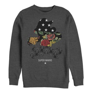 Men's Nintendo Mario Ornate Pattern Sweatshirt - 1 of 3