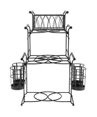 Sorbus 7 piece Stackable Buffet Caddy Set Black Target