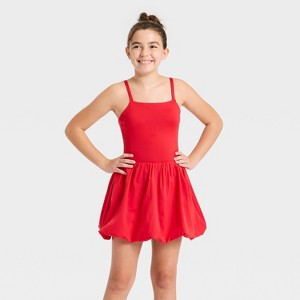 Girls' Bubble Hem Dress - All In Motion™ - 1 of 3