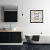Stupell Industries Floral Wash Soak Relax Black Framed Floater Canvas Wall Art - 2 of 4