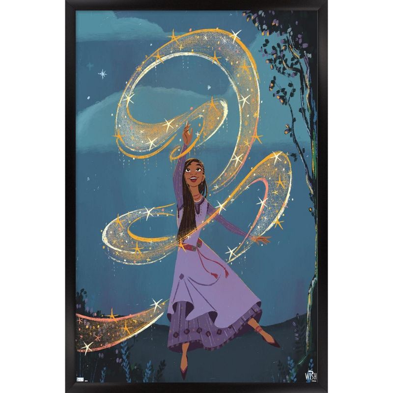 Trends International Disney Wish - Collage Poster 6 (Asha) Framed Wall Poster Prints, 1 of 7