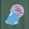 Women's - Disney Princess - Late For My Ball Lightweight French Terry Wide Neck Long Sleeve Shirt - 2 of 4