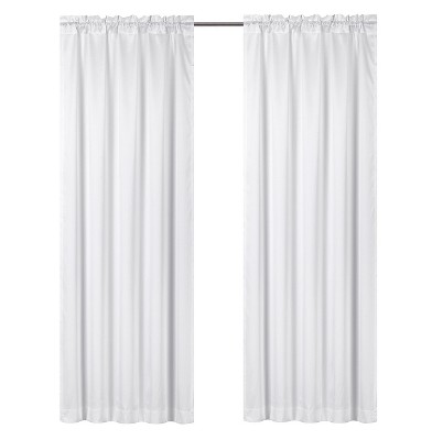 Kate Aurora Ultra Lux Faux Silk Regency Crinkle Rod Pocket Semi Sheer Single Curtain Panel