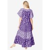 Only Necessities Plus Size Long Tiered Print Lounger - 3 of 4