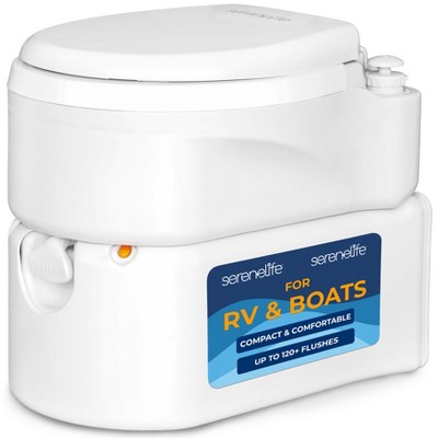 Outdoor Portable Cassette Toilet for Camping with Detachable Waste Tank, Level Indicator, Easy to Clean