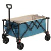 BEAFUP Folding Wagon Cart with All Terrain Wheels & Adjustable Handle,360° Smooth Mobility,Foldable Design for Camping,Shopping,Sports,Outdoor - 2 of 4