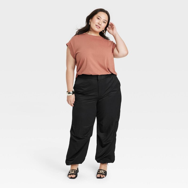  Women's High-Rise Parachute Pants - A New Day™, 4 of 9
