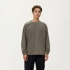 Anna-Kaci Active Men's Long Sleeve Crew Neck Utility Pullover with Zipper Chest Pocket and Elastic Cuffs - 2 of 4