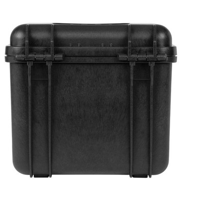 Black Polypropylene Weatherproof Hard Case with Customizable Foam