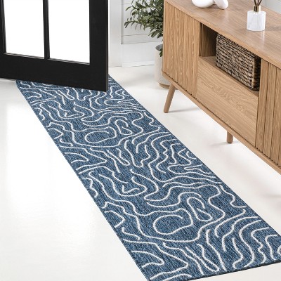 JONATHAN Y Nolan Modern Coastal Organic Shapes Indoor/Outdoor Area Rug