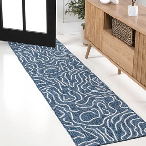 JONATHAN Y Nolan Modern Coastal Organic Shapes Indoor/Outdoor Area Rug - 1 of 4