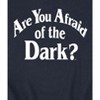 Men's - Are You Afraid of the Dark - White Logo Graphic Fleece Sweatshirt - 2 of 4