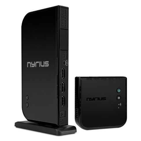 Nyrius Wireless Hdmi 2x Input Transmitter & Receiver For Streaming Hd 1080p 3d Video From Cable, Bluray, Ps4, Xbox, Pc Black : Target