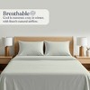 Delara 100% European Flax Linen Sheet Sets, Ultra Soft Smooth & Breathable, 345 Thread with Elasticized Deep Pocket - 4 of 4
