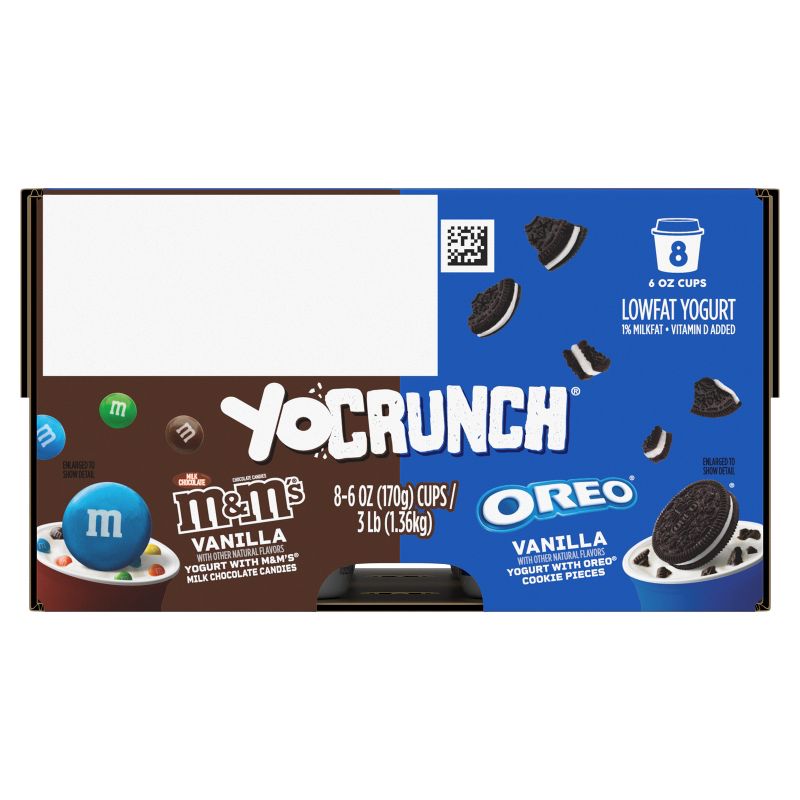 YoCrunch Low Fat Vanilla with OREO and M&#38;Ms Yogurt Variety Pack - 8ct/4oz Cups, 6 of 14
