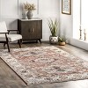 Nuloom Deandra Oriental/Persian 4x6 Indoor Area Rug for Living Room Bedroom Dining Room Kitchen, Rust/Ivory - 2 of 4