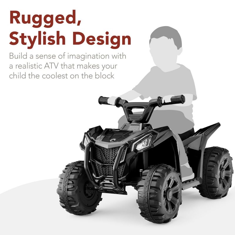 Best Choice Products 6V Kids Ride-On 4-Wheeler Quad ATV Car w/ 1.8mph Max Speed, Treaded Tires, 3 of 8