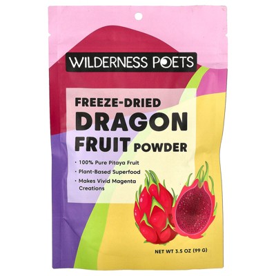 Wilderness Poets Freeze Dried Dragon Fruit Powder, 3.5 oz (99 g)
