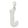 Black Bow Jewelry Sterling Silver, Sami Collection, Textured Block Initial J Pendant - 3 of 4