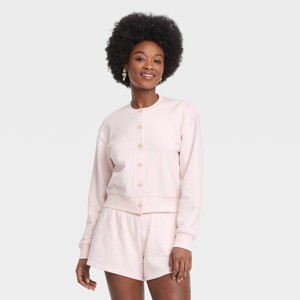 Women's Leisure Studio French Terry Cardigan - Universal Thread™ - 1 of 3