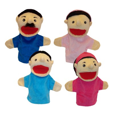 Get Ready Kids Family Puppets, 4 pc